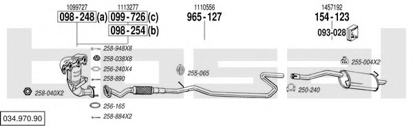 BOSAL 034.970.90 Exhaust System